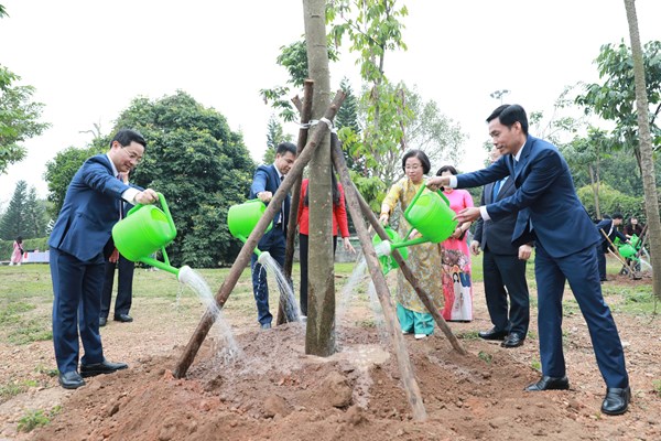 Lễ khai bút đầu năm và Tết trồng cây tại Sơn Tây - Anh 3
