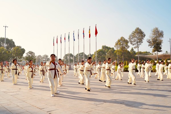 Bình Dương: Gần 1.000 người tham gia Liên hoan Yoga, Thể dục dưỡng sinh - Anh 3