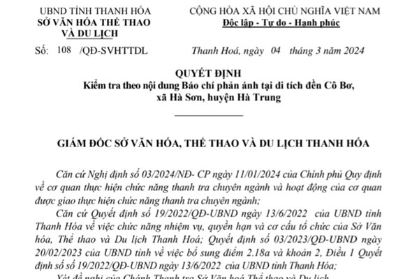 Thanh Hóa vào cuộc xử lý vụ hàng loạt ki ốt xâm phạm di tích đền Cô Bơ - Anh 1