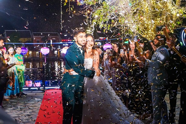 Mãn nhãn siêu đám cưới Ấn Độ siêu độc lạ tại quần thể Vinpearl Nam Hội An - Anh 6