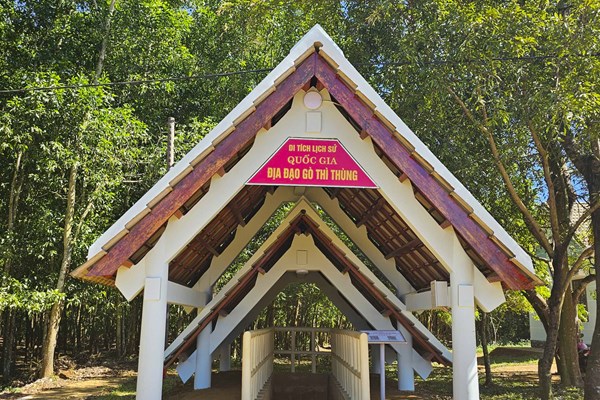 Tham quan di tích quốc gia địa đạo Gò Thì Thùng - Anh 1