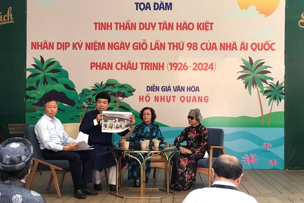 Tọa đàm “Tinh thần Duy Tân hào kiệt” tưởng niệm ngày giỗ thứ 98 của nhà ái quốc Phan Châu Trinh - Anh 1
