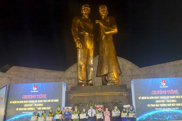 Bình Định tuyên dương các gương mặt trẻ tiêu biểu đạt “Giải thưởng Ngô Mây” - Anh 1