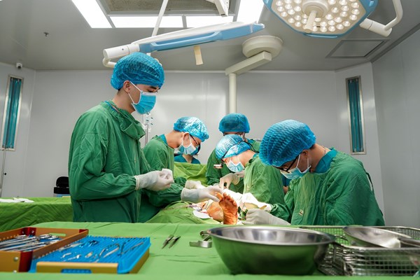 Quảng Bình: Lần đầu tiên thực hiện chuyển vạt da vi phẫu cứu bệnh nhân - Anh 1