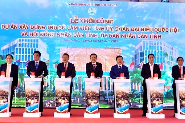 Khởi công dự án xây dựng trụ sở làm việc tỉnh Khánh Hoà - Anh 1