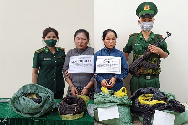 Bắt quả tang 2 người phụ nữ vận chuyển 50kg thuốc nổ bán kiếm lời - Anh 1