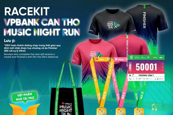 Sôi động giải chạy kết hợp âm nhạc lớn nhất miền Tây - VPBank Can Tho Music Night Run 2024 - Anh 5