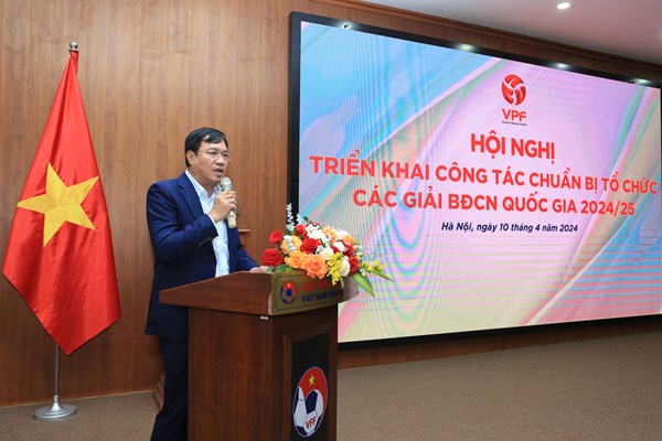 Hội nghị triển khai công tác tổ chức các giải bóng đá chuyên nghiệp quốc gia 2024/2025 - Anh 1