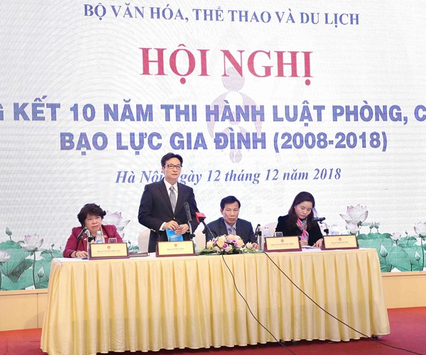 Hội nghị Tổng kết 10 năm thi hành Luật phòng, chống bạo lực gia đình - Anh 1