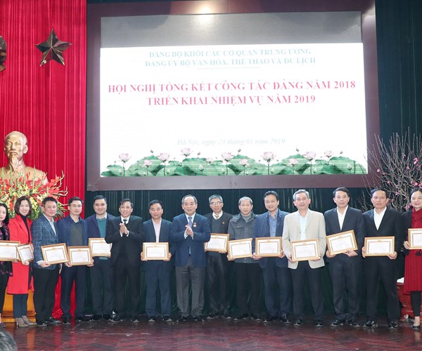 Đảng uỷ Bộ VHTTDL: Tổng kết công tác xây dựng Đảng năm 2018, phương hướng nhiệm vụ năm 2019 - Anh 4