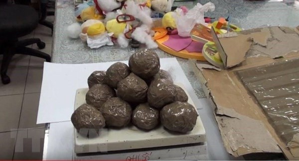 Phát hiện gần 8kg ma túy cất giấu tinh vi trong 3 bưu kiện - Anh 1