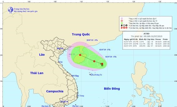 Áp thấp xuất hiện trên Biển Đông, có khả năng mạnh thành bão - Anh 1