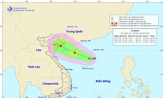 Đêm nay 2.7: Áp thấp nhiệt đới trên biển Đông có khả năng mạnh thành bão - Anh 1