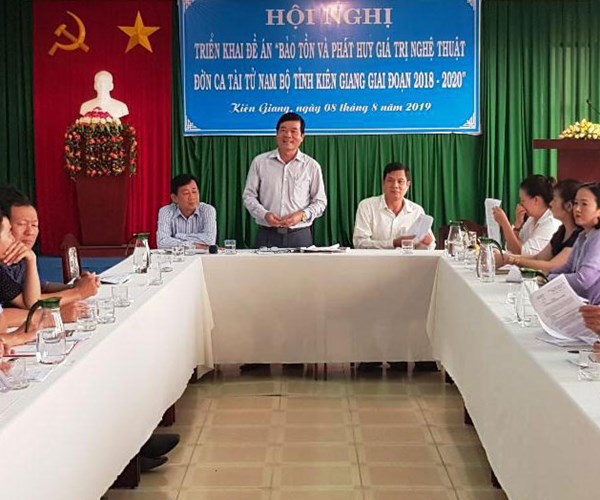 Kiên Giang: Triển khai Đề án Bảo tồn và phát huy giá trị nghệ thuật Đờn ca tài tử - Anh 1