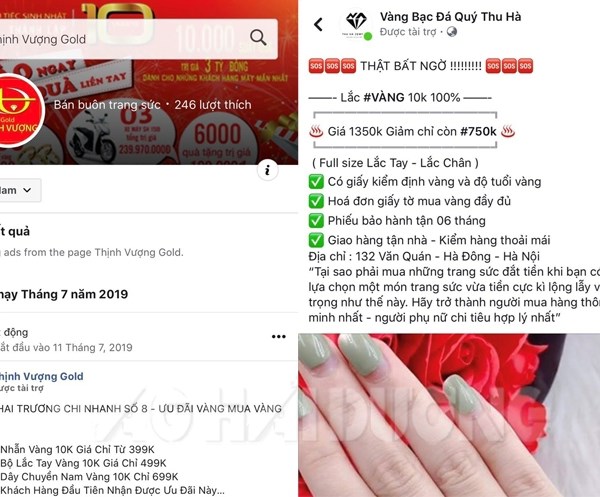 Cảnh giác với chiêu thức bán trang sức bằng vàng trên mạng xã hội - Anh 1