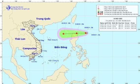 Áp thấp nhiệt đới gần biển Đông có khả năng mạnh lên thành bão số 5 - Anh 1