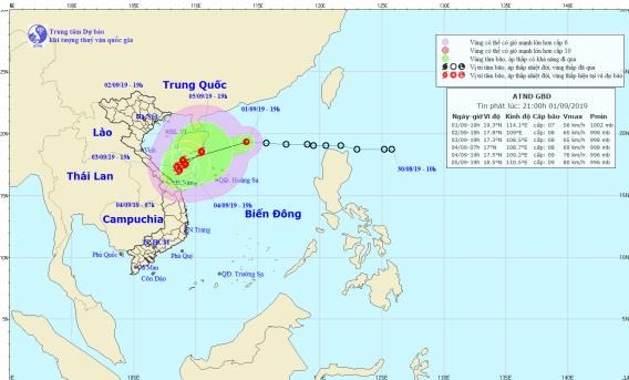 Áp thấp nhiệt đới sẽ thành bão số 5 trong 24 giờ tới - Anh 1
