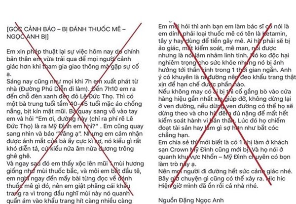 Thực hư thông tin một số người dân bị đánh thuốc mê, gây ảo giác - Anh 1