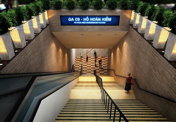 Xung quanh phương án thiết kế, thi công nhà ga C9 thuộc tuyến đường sắt đô thị số 2 (Hà Nội): Ly kỳ ... bên bờ hồ Hoàn Kiếm - Anh 3