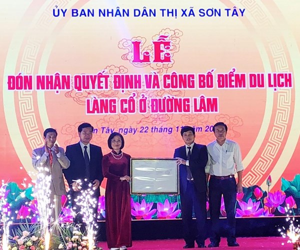 Đưa Làng cổ Đường Lâm trở thành điểm du lịch tiêu biểu của Thủ đô và cả nước - Anh 1