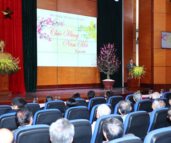 Bộ VHTTDL chúc Tết các vị lão thành cách mạng, các tác giả đoạt Giải thưởng cao của Nhà nước - Anh 3