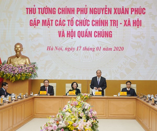 Thủ tướng gặp mặt các tổ chức chính trị-xã hội và hội quần chúng - Anh 2