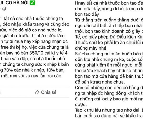 Người dân bức xúc hiệu thuốc đề biển 'không bán khẩu trang, miễn hỏi' - Anh 2