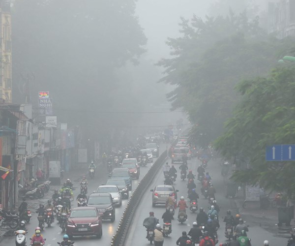 Hà Nội mịt mù trong màn sương dày đặc - Anh 6