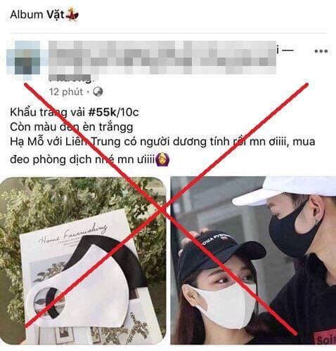 Tung tin có người nhiễm Covid-19 để “câu like” bán khẩu trang - Anh 1