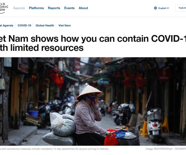 WEF: Việt Nam trở thành 'ngọn hải đăng' về ứng phó với dịch Covid-19 - Anh 1
