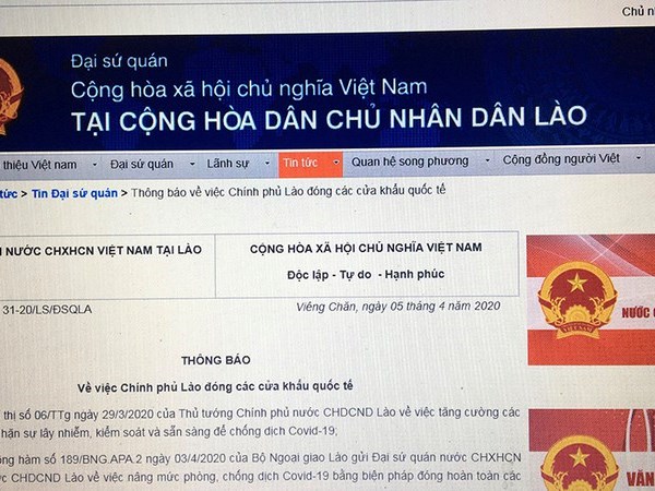Lào đóng toàn bộ các cửa khẩu quốc tế - Anh 1