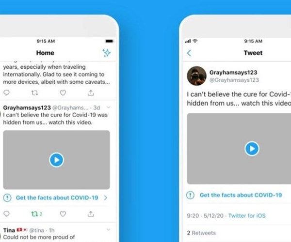 Twitter ra mắt nhãn cảnh báo về thông tin sai lệch về Covid-19 - Anh 2