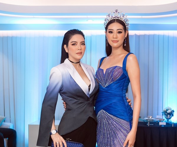 Lý Nhã Kỳ và Hoa hậu Khánh Vân lần đầu đọ dáng, hứa trở thành chị em - Anh 5
