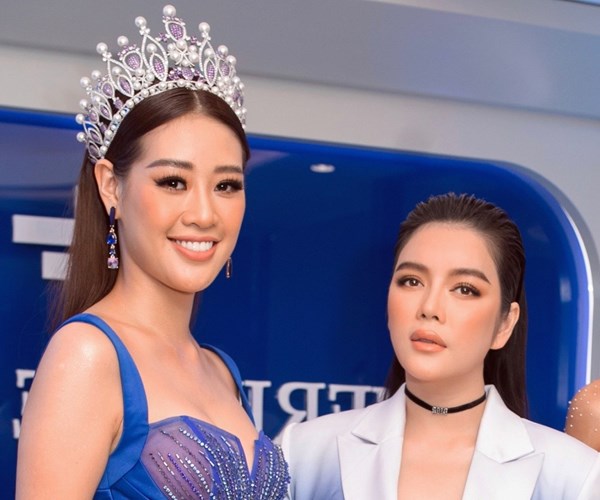 Lý Nhã Kỳ và Hoa hậu Khánh Vân lần đầu đọ dáng, hứa trở thành chị em - Anh 6