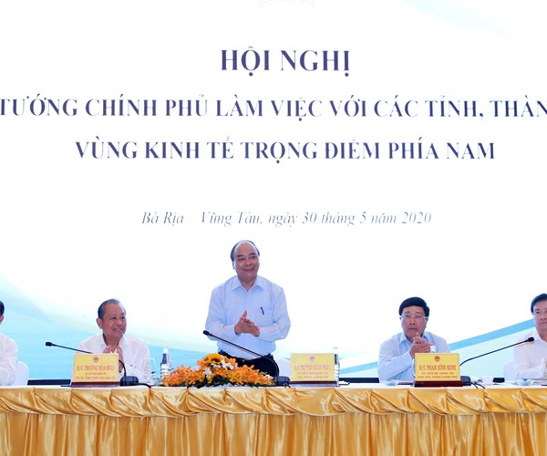 Thủ tướng làm việc với các tỉnh, thành phố Vùng KTTĐ phía Nam - Anh 1