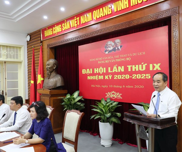 Ông Nguyễn Thái Bình tái đắc cử Bí thư Đảng ủy Văn phòng Bộ VHTTDL - Anh 3