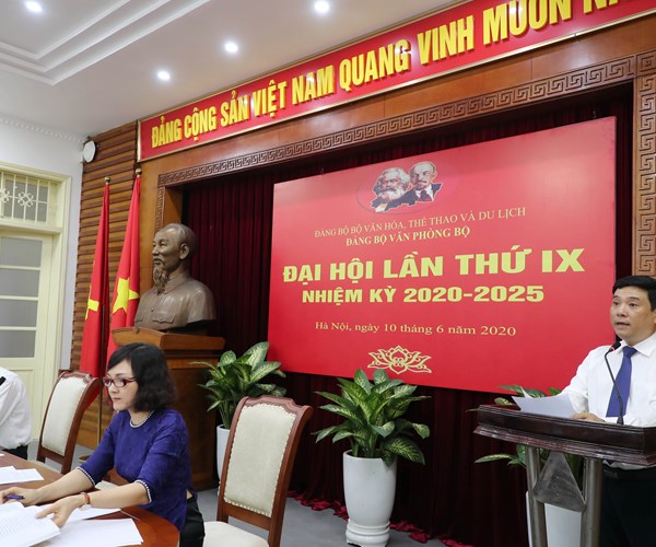 Ông Nguyễn Thái Bình tái đắc cử Bí thư Đảng ủy Văn phòng Bộ VHTTDL - Anh 4