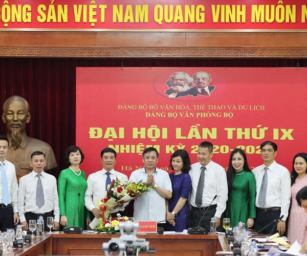Ông Nguyễn Thái Bình tái đắc cử Bí thư Đảng ủy Văn phòng Bộ VHTTDL - Anh 7