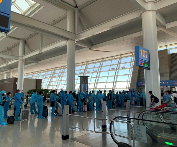 Đưa 310 công dân Việt Nam từ Hàn Quốc về nước - Anh 1