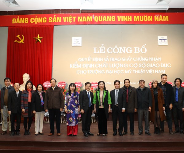 Đại học Mỹ thuật Việt Nam: Đạt chuẩn kiểm định chất lượng cơ sở giáo dục - Anh 1