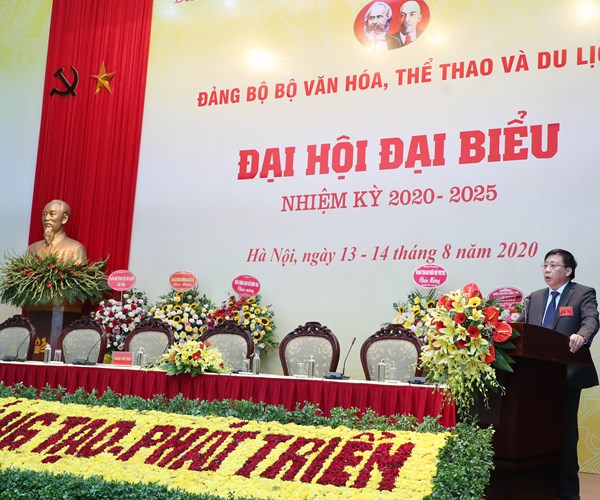 Đại hội Đại biểu Đảng bộ Bộ VHTTDL nhiệm kỳ 2020-2025 - Anh 4