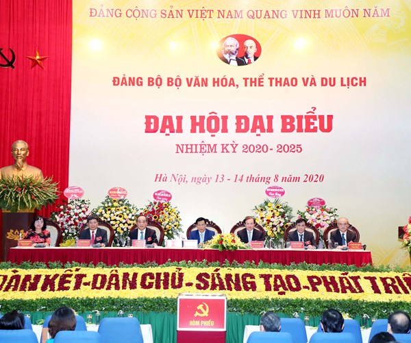 Đại hội Đại biểu Đảng bộ Bộ VHTTDL nhiệm kỳ 2020-2025 - Anh 1
