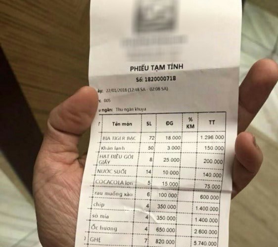 Ekip của ca sĩ  Quang Lê tố nhà hàng Đà Nẵng “chặt chém” dã man - Anh 3