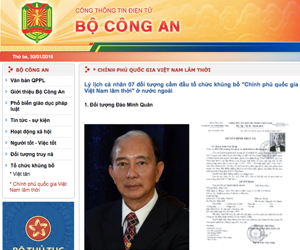 Tổ chức khủng bố 'Chính phủ quốc gia VN lâm thời' là ai? - Anh 1