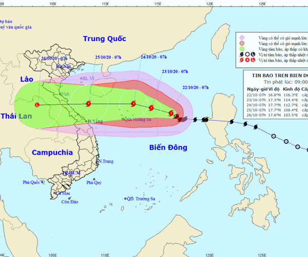 Bão số 8 giật cấp 14, cách quần đảo Hoàng Sa khoảng 400km - Anh 1