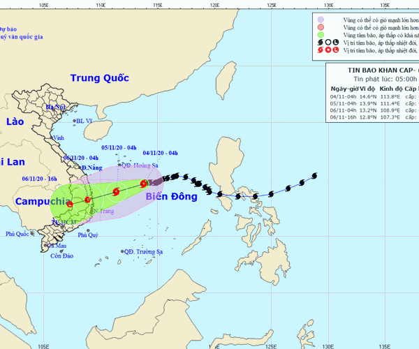 Bão số 10 sẽ gây mưa lớn tại các tỉnh miền Trung, Tây Nguyên từ đêm nay - Anh 1