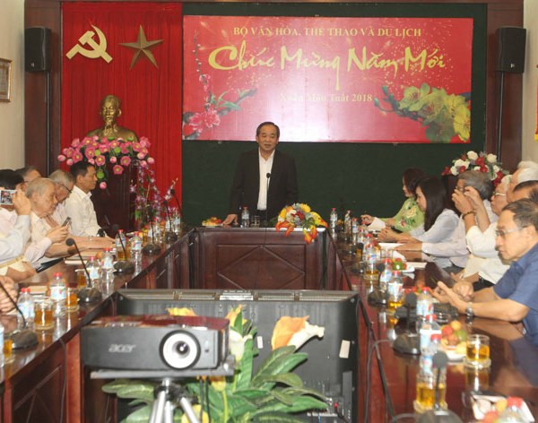 Bộ VHTTDL: Chúc Tết nguyên lãnh đạo ngành VHTTDL tại TP.HCM - Anh 1