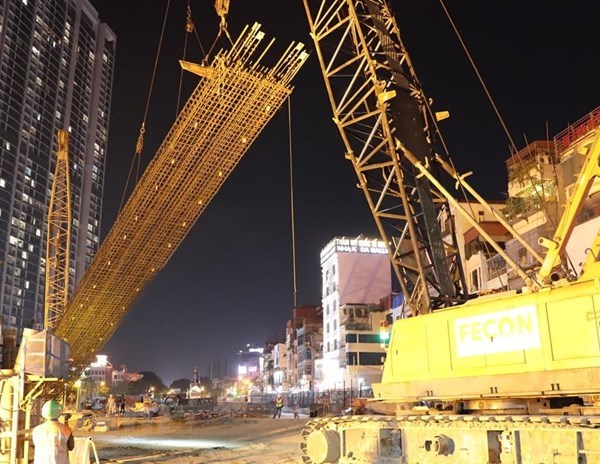 Ga ngầm metro Nhổn-ga Hà Nội được đào bằng công nghệ tốt nhất thế giới - Anh 1