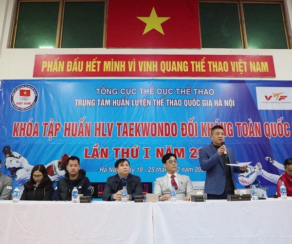 Khai giảng khóa tập huấn chuyên môn Taekwondo toàn quốc 2020 - Anh 2