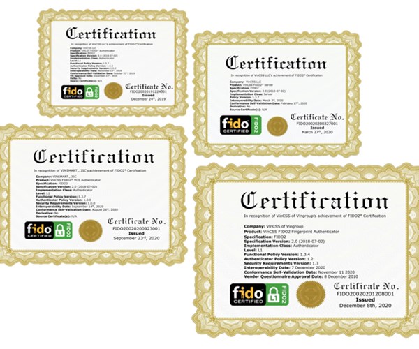 Khoá xác thực mạnh sinh trắc học của Vingroup được cấp chứng chỉ FIDO2 – chính thức ra mắt thị trường vào 2021 - Anh 1